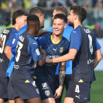 La gioia di Man al gol 2-1 all'81esimo