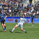 Il gol dell'1-0 di Mattia Valoti dopo l'assist di Calabresi Valoti