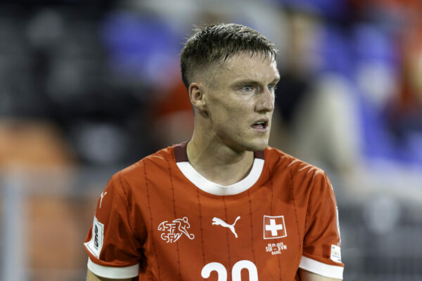 08/09/2025, Basel, St. Jakob-Park, Switzerland - Slovenia, Michel Aebischer of Switzerland (Photo by Pascal Kesselmark/Just Pictures/Sipa USA)